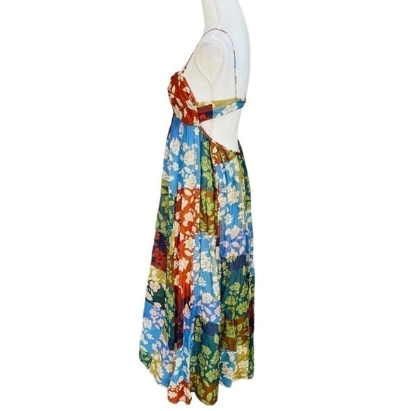 Bec & Bridge SZ 8 NWT Woodstock Patchwork Boho Cutout Cotton/Silk Maxi Dress - Picture 10 of 15